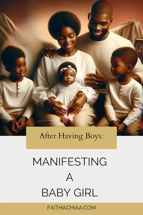 Manifesting a baby girl Pinterest cover