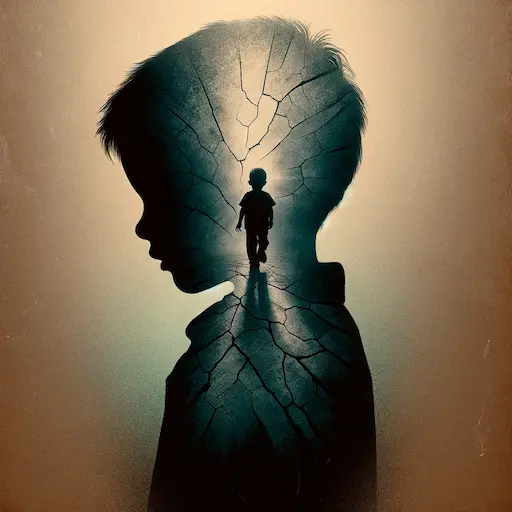 silhouette of a child, symbolizing every child affected by this issue., symbolizing every child. deep absent fathers quotes