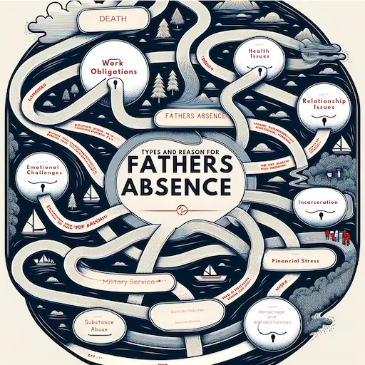 the concept of 'Reasons for Father Absence'. a map. deep absent fathers quotes