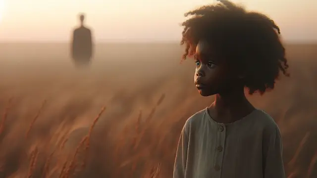 deep absent fathers quotes. young black girl looking longingly toward distance, deep absent fathers quotes