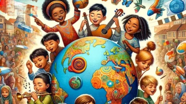 children of diverse races, ethnicities, and gender. raising global citizens