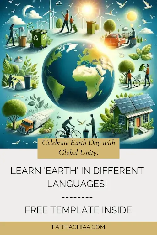 earth in different languages EARTH Day Pinterest