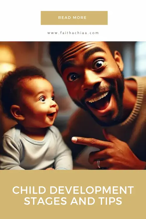 Pinterest Pin Cover. 5 stages of child development.