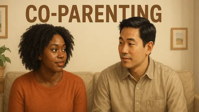 Featured image. Two Parents of Different Ethnic Backgrounds Co-Parenting
