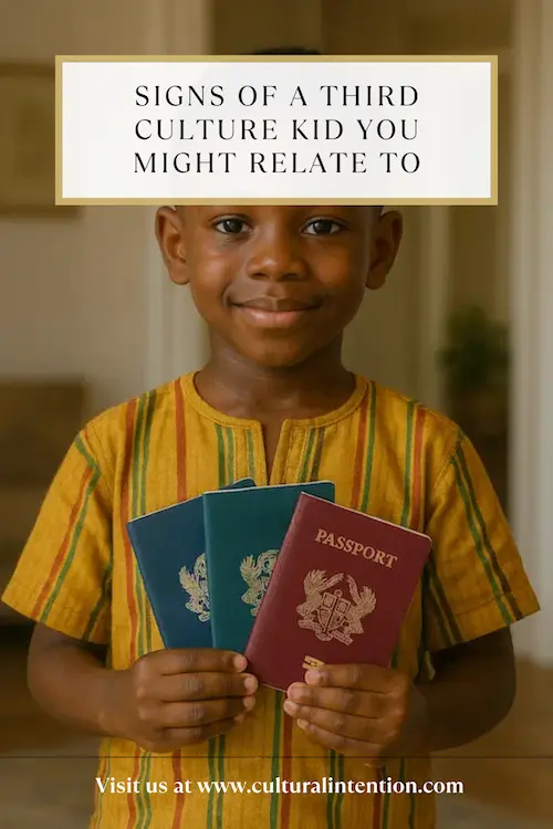 Pinterest Pin Cover. Social Media. Child Holding Multiple Passports A kid holding three passports or travel documents (without showing real country names).